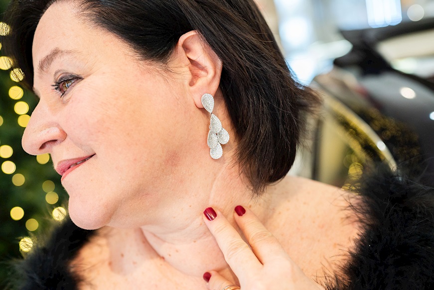 Orecchini Luce argento con cubic zirconia Sovrani