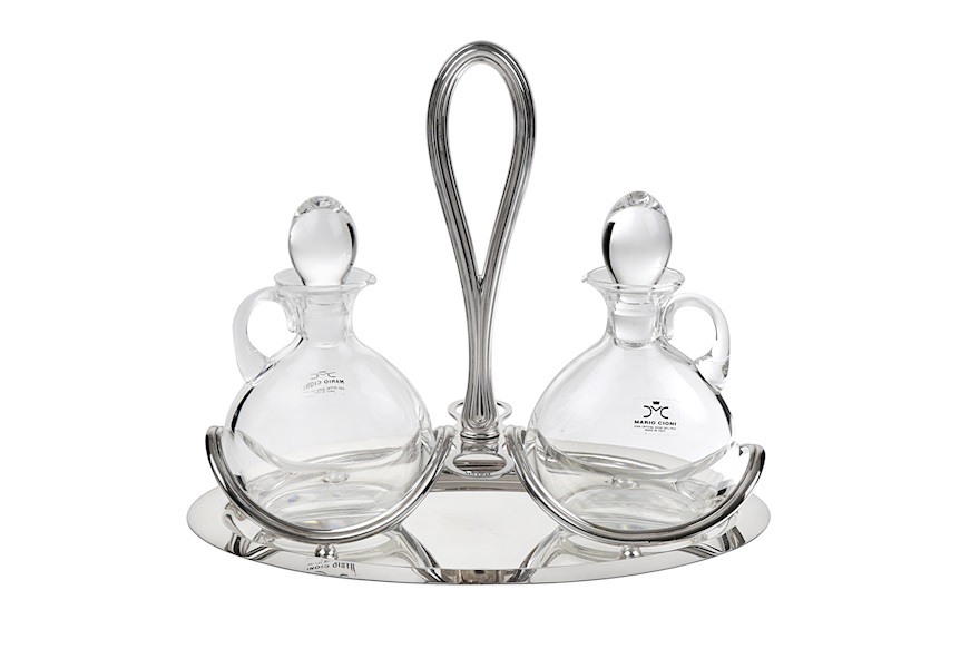 Oval cruet silver in 700 style Selezione Zanolli