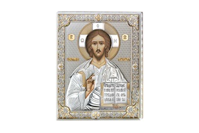 Pannello Cristo argento pvd Selezione Zanolli