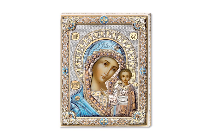 Our Lady of Kazan pvd Silver Selezione Zanolli