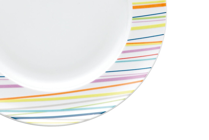 Dinner plate Sunny Day Stripes porcelain Thomas