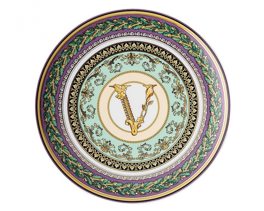 Fruit plate Barocco Mosaic porcelain Versace