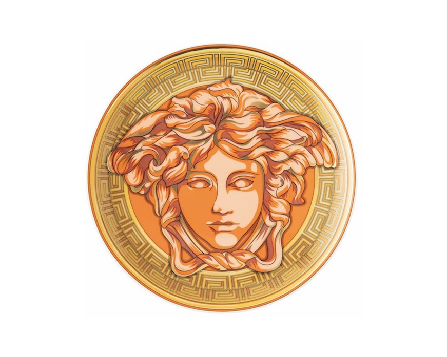 Fruit plate Madusa Amplified porcelain orange Versace