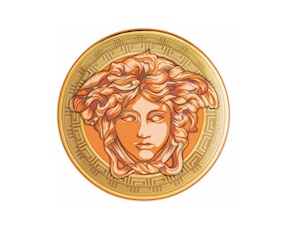 Fruit plate Madusa Amplified porcelain orange Versace