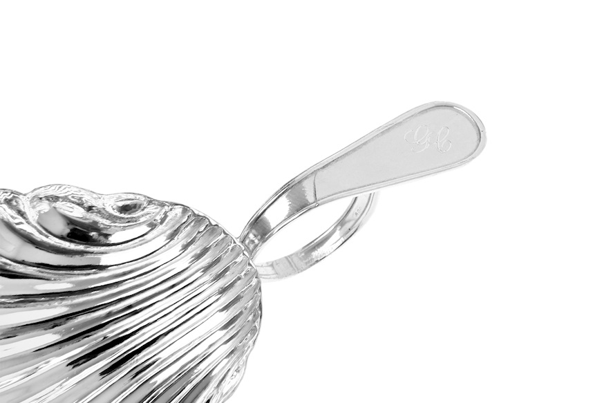 Cucchiaino da zucchero argento rigata piccola Selezione Zanolli