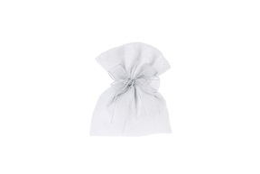 Favor Sugared Almonds silver with silver bow and cord Selezione Zanolli