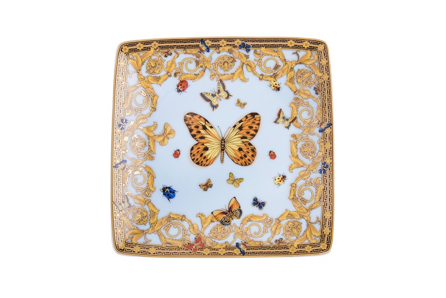 Plate Le Jardin porcelain Versace