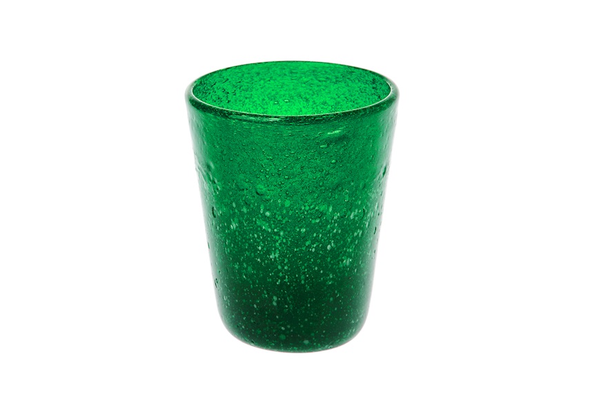 Bicchiere verde smeraldo Memento