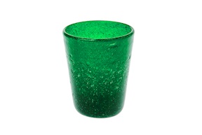Bicchiere verde smeraldo Memento