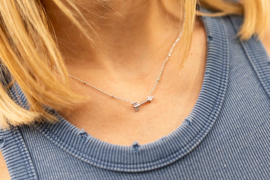 Collana SeiMia argento freccia corta e zirconi Nomination