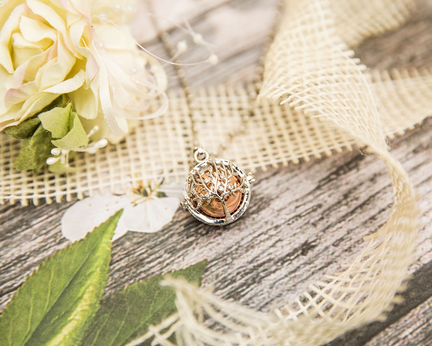 Collana chiama angeli Harmony ottone Albero della Vita Sovrani