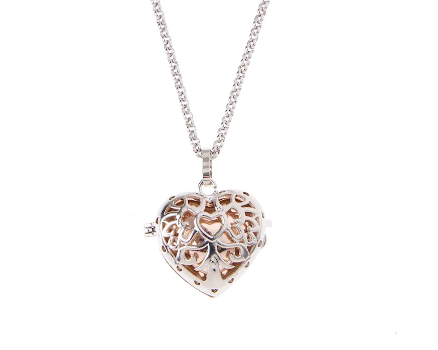 Collana chiama angeli Harmony ottone Cuore Sovrani
