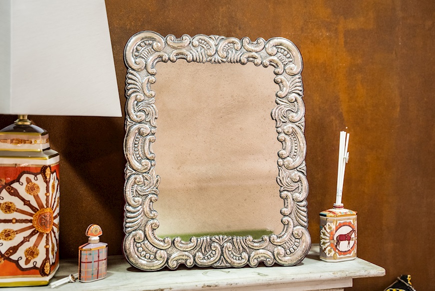 Mirror silver in Baroque style Selezione Zanolli