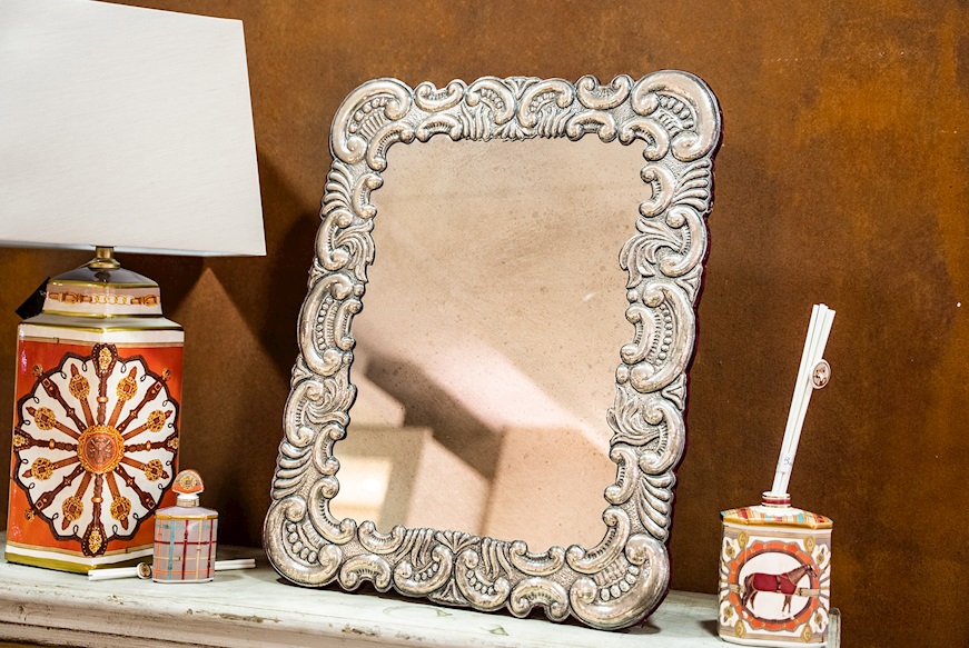 Mirror silver in Baroque style Selezione Zanolli