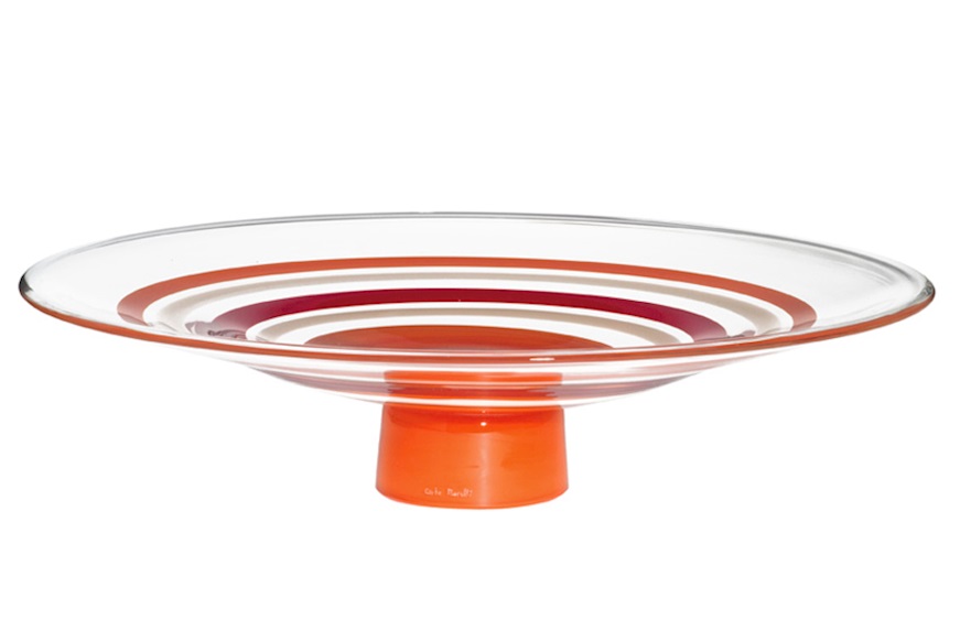 Plate Mano Volante Murano glass limited edition Carlo Moretti