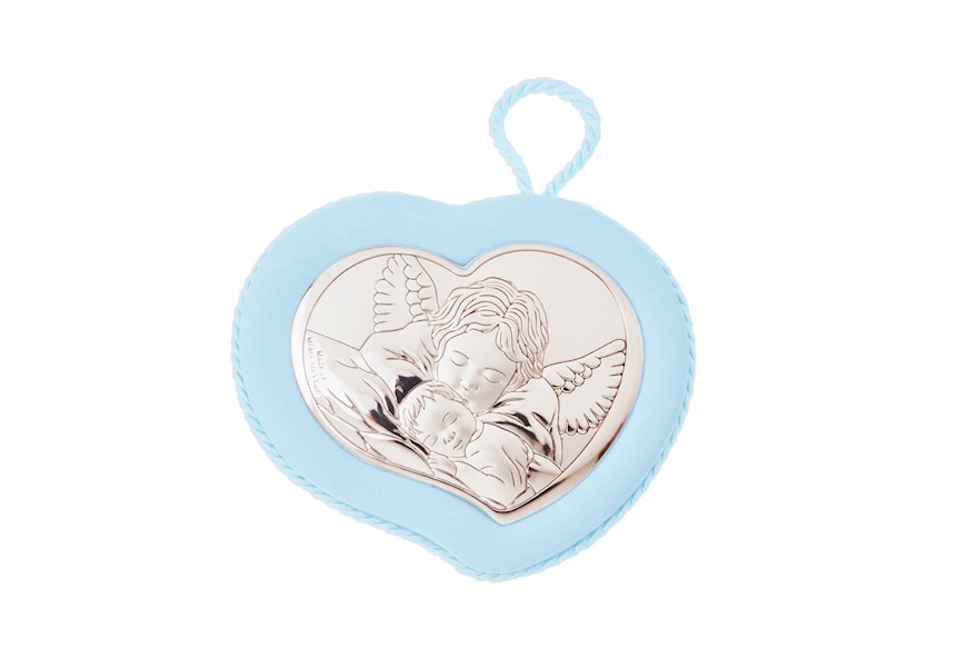 Music Box medallion Angel pvd Silver blue Selezione Zanolli