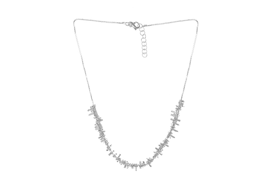 Necklace Greta silver with movable bars Selezione Zanolli