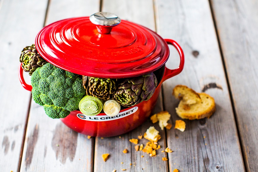Round cocotte Evolution cast iron black onyx Le Creuset