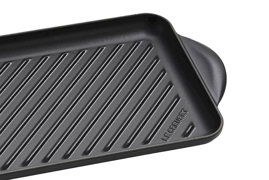 Rectangular grill Tradition cast iron nero Le Creuset