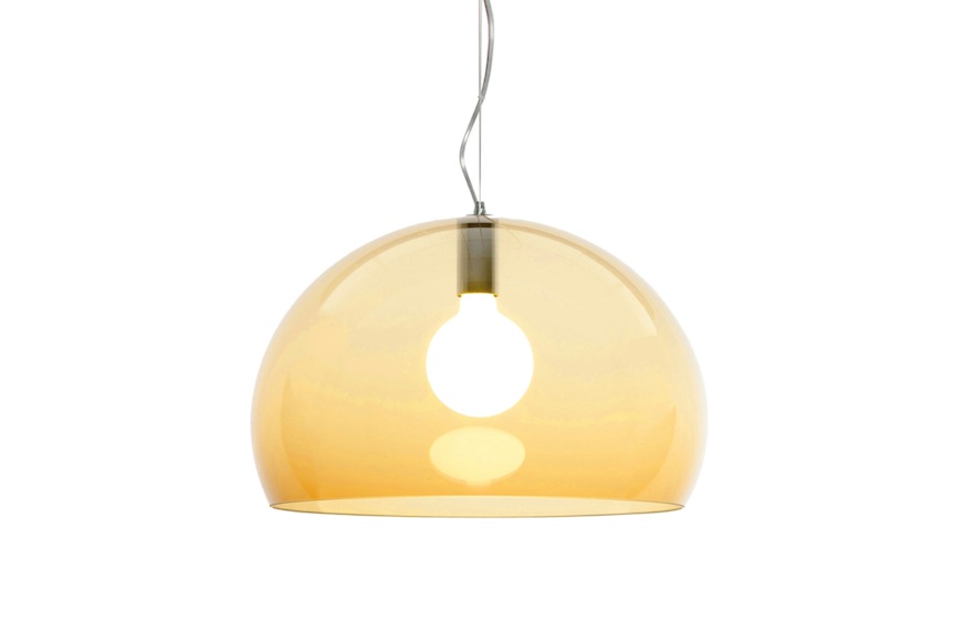 Lampada sospensione Fl/y colore ambra Kartell