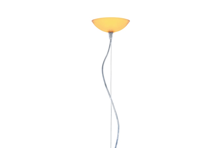 Suspension lamp Fl/y amber Kartell