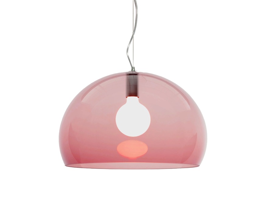 Lampada sospensione Fl/y bordeaux Kartell