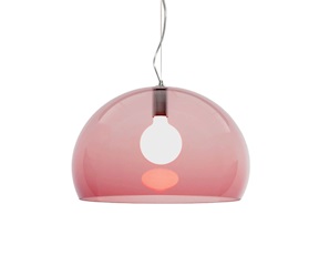 Suspension lamp Fl/y bordeaux Kartell