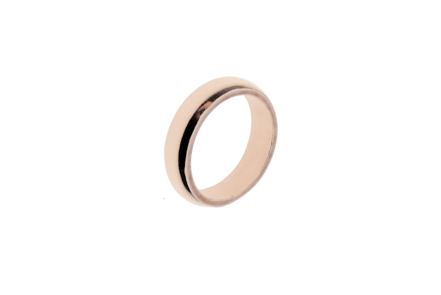 Wedding ring silver glossy copper Selezione Zanolli