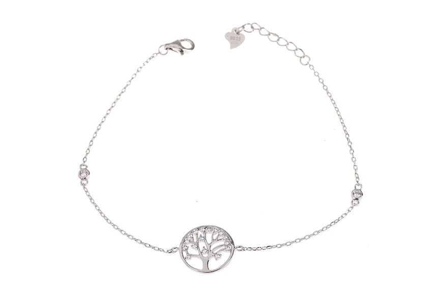 Bracelet Tree of Life silver and zircons Selezione Zanolli