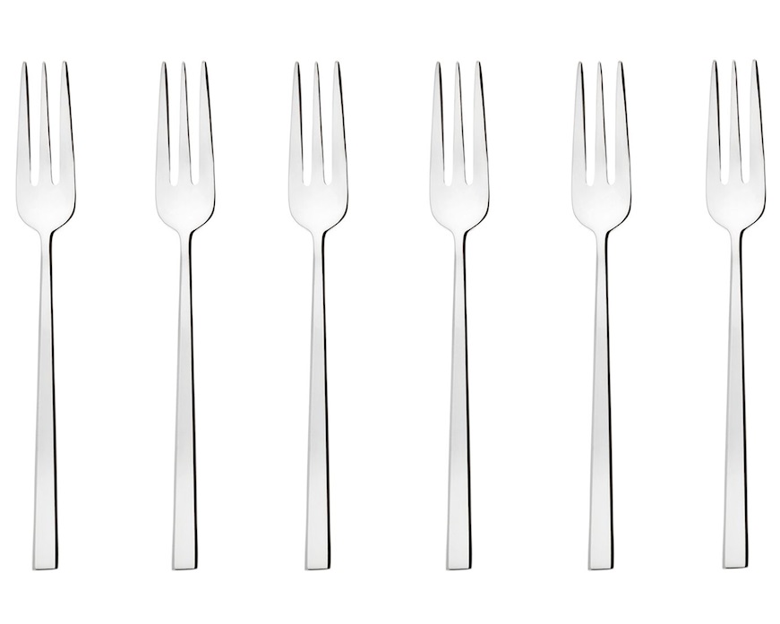 Forchettine Dessert Rock acciaio confezione da 6 pezzi Sambonet