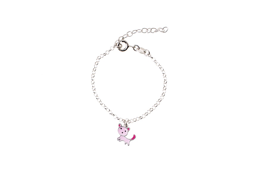 Bracciale bimba Gatto argento Selezione Zanolli