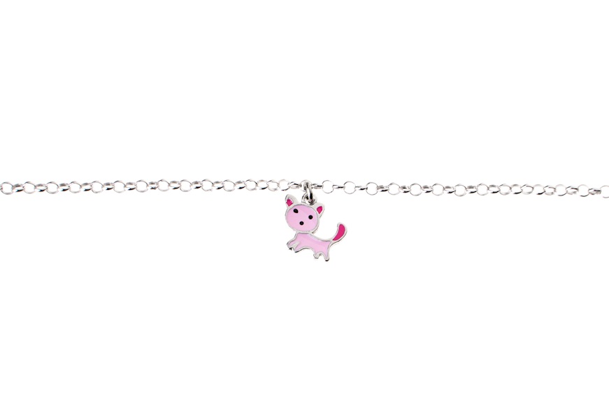 Bracciale bimba Gatto argento Selezione Zanolli