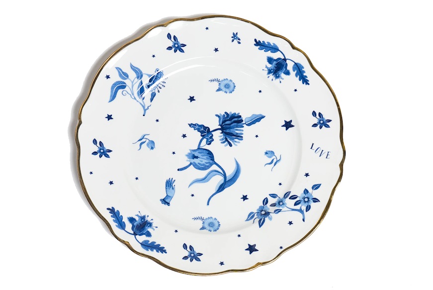 Round tray La Tavola Scomposta porcelain Bitossi home