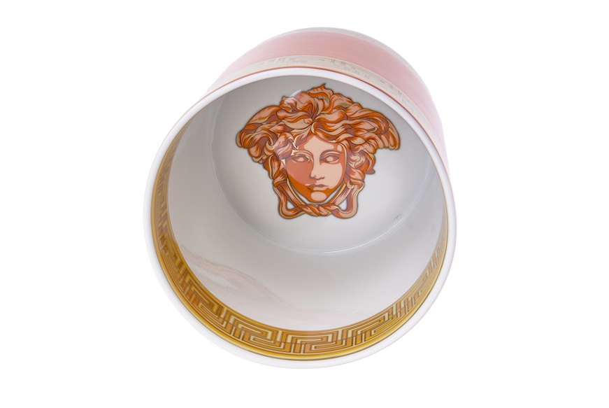 Vaso Madusa Amplified porcellana arancione Versace