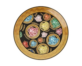 Fruit plate Madusa Amplified porcelain black Versace
