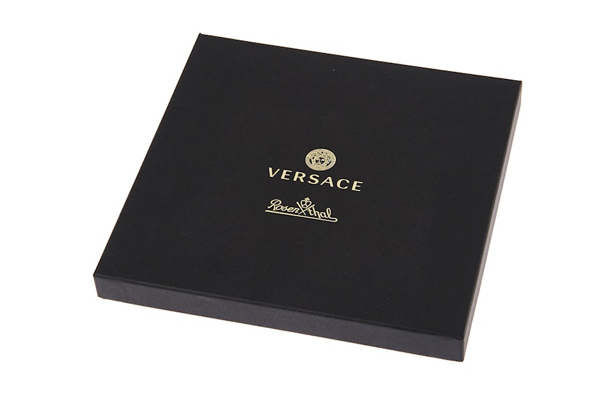 Piatto piano Madusa Amplified porcellana nero Versace