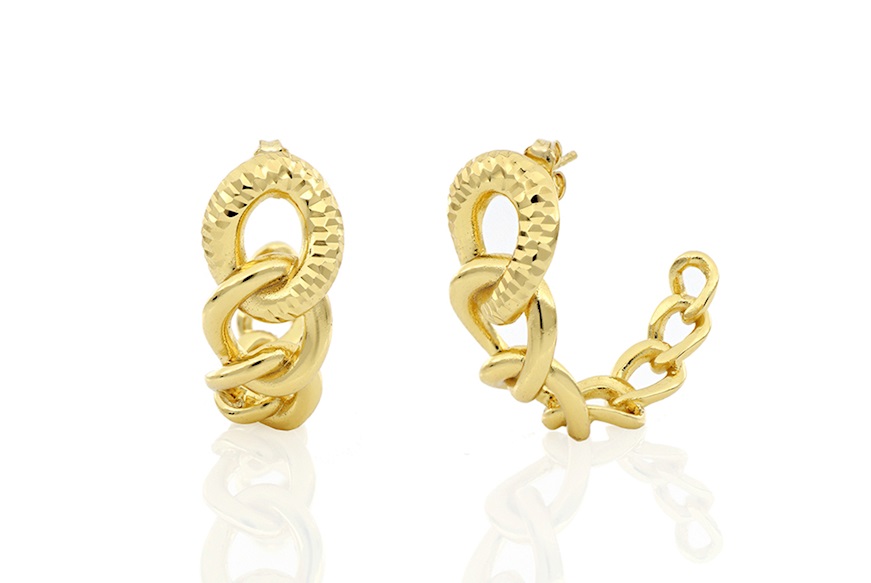 Earrings Classica in gilded bronze Unoaerre