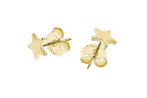 Orecchini Mignon Stella argento dorato lucido Selezione Zanolli