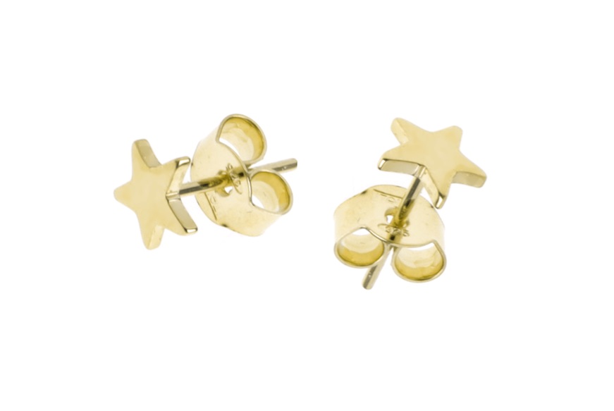 Orecchini mignon Stella argento dorato lucido Selezione Zanolli