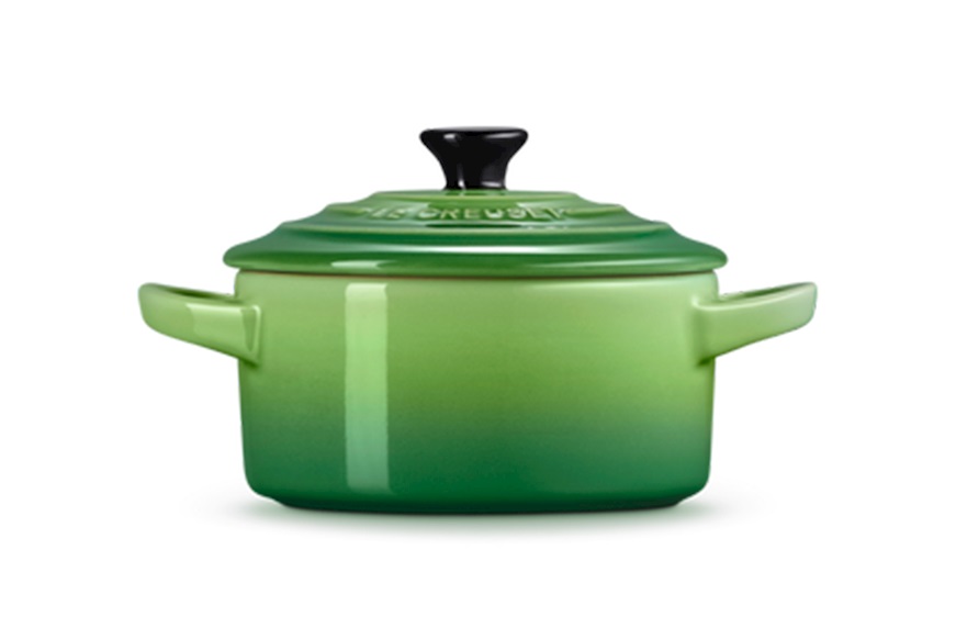 Mini cocotte gres verde bamboo Le Creuset