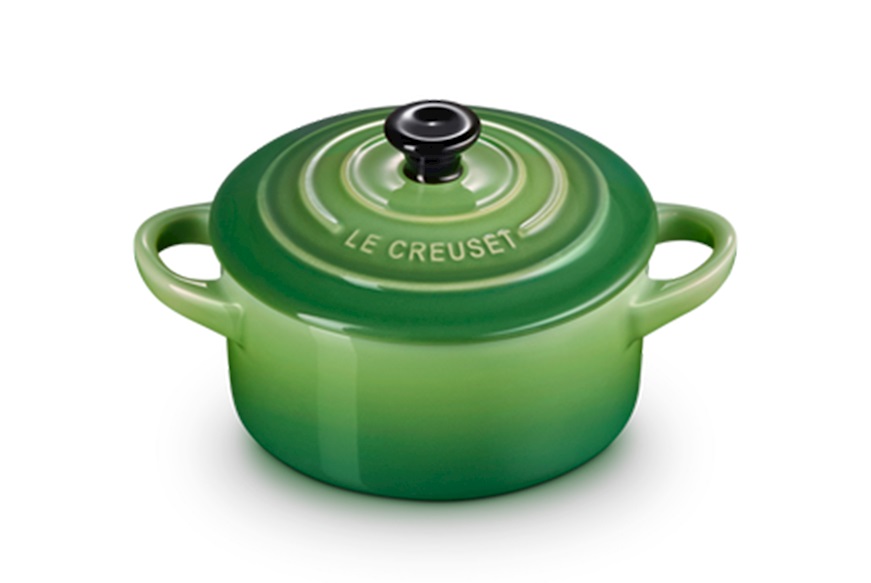 Mini cocotte gres verde bamboo Le Creuset