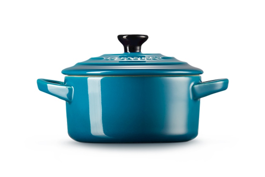 Mini cocotte stoneware deep teal Le Creuset