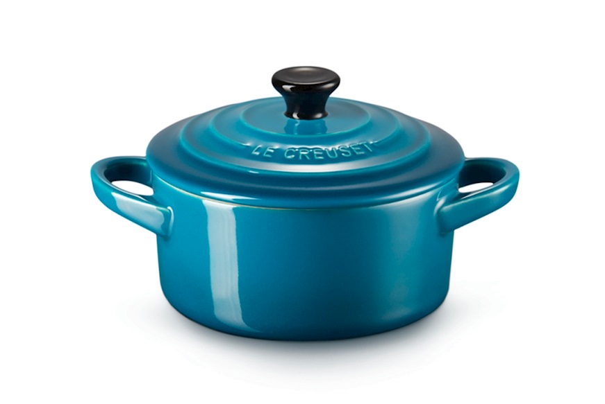 Mini cocotte stoneware deep teal Le Creuset