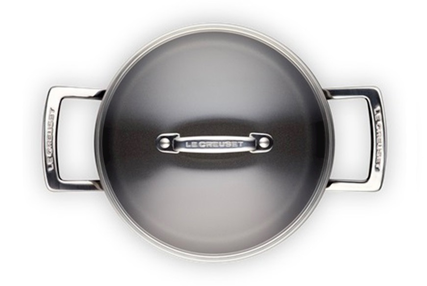 Pentola in alluminio antiaderente nero con coperchio Le Creuset
