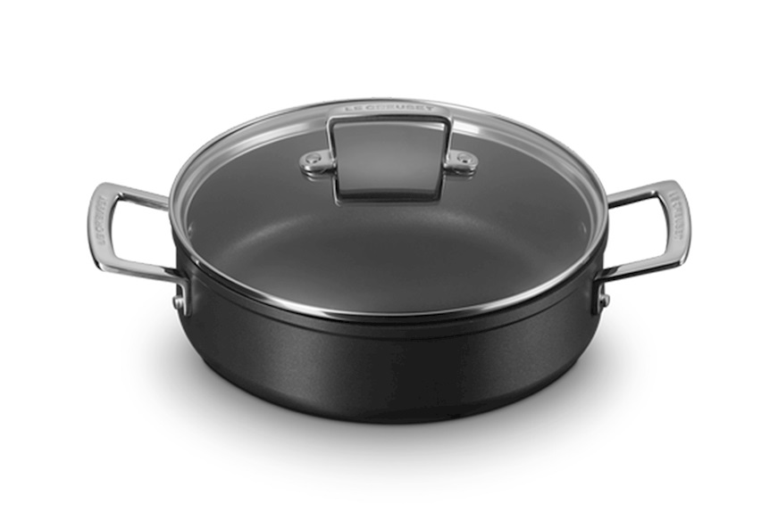 Sautè in non-stick alluminium black Le Creuset