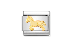 Cavallo Composable acciaio e oro