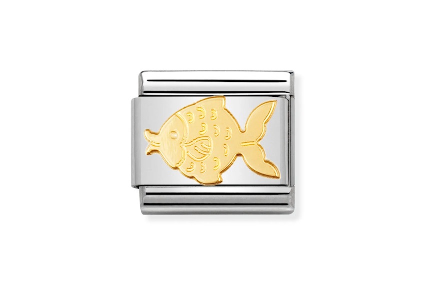 Pesce Composable acciaio e oro Nomination