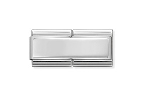 Placca liscia Composable acciaio e argento