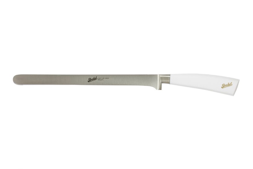 Coltello prosciutto Elegance acciaio con manico bianco Berkel