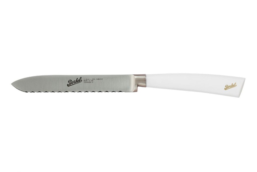 Knife Elegance steel with white handle Berkel